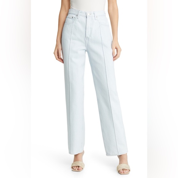 AG Adriano Goldschmied Clove Pintuck High Waist Straight...